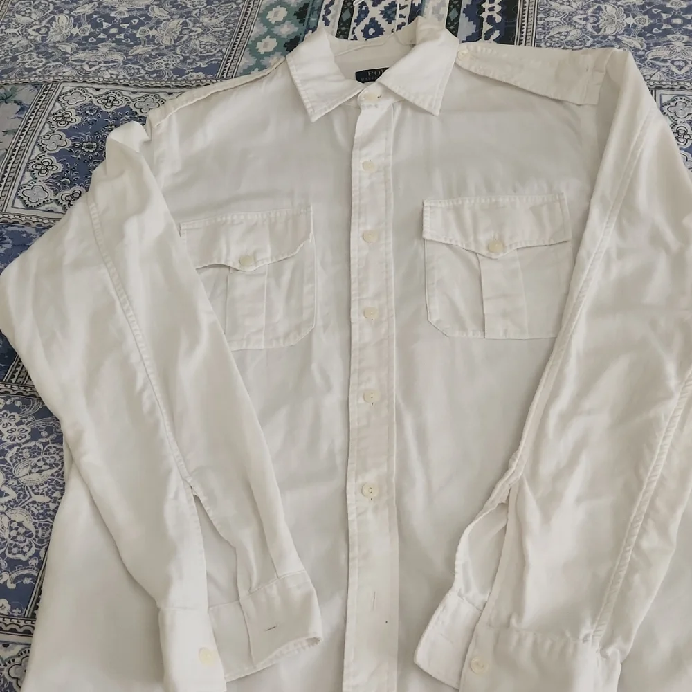 Ralph Lauren White Casual Button Down Shirt - Picture 1 of 6